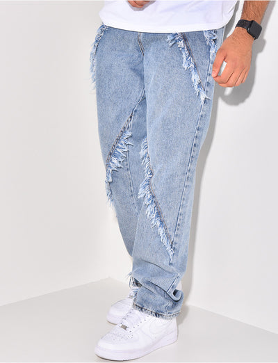 Jeans à franges
