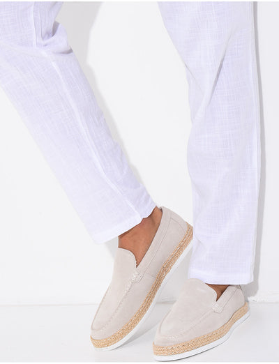 Mocassins en suédine