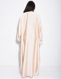 Abaya papillon à cristaux sur le col et les bordures