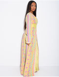 Abaya style caftan brodé à strass