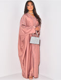 Abaya papillon ornée de strass à nouer à l'intérieur
