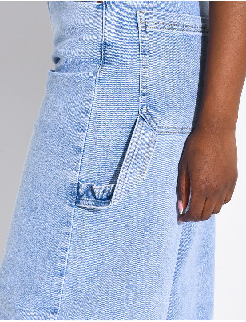 Bermuda en jeans style carpenter
