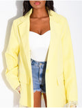Blazer à bordures dentelle