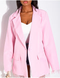Blazer à bordures dentelle