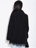 Blazer à bordures dentelle