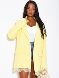 Blazer à bordures dentelle