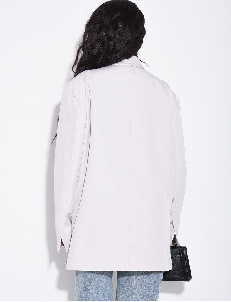 Blazer oversize à fentes
