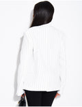 Blazer premium croisé à rayures