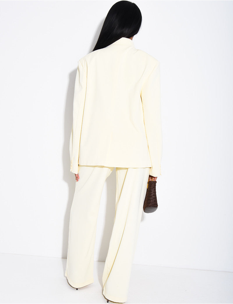 Blazer oversize à boutonnière croisée