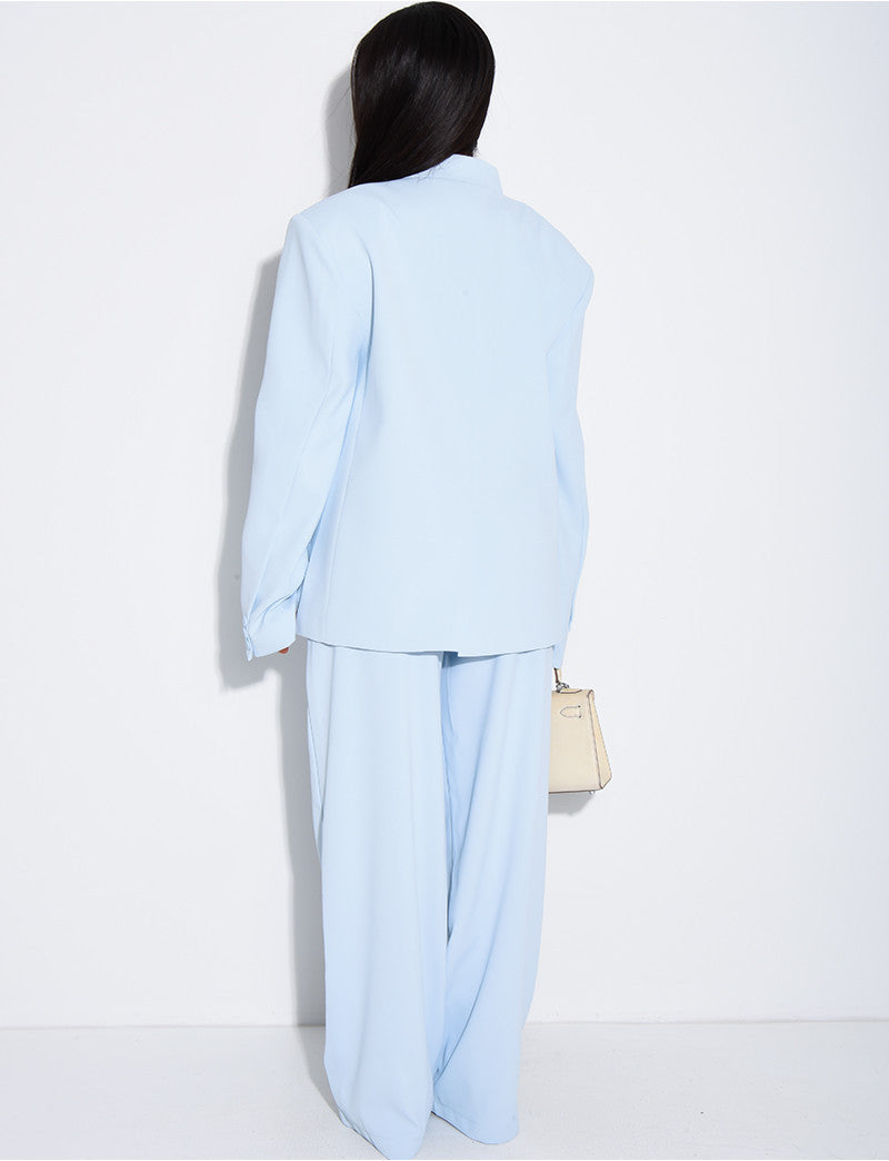 Blazer oversize à boutonnière croisée
