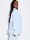 Blazer oversize à boutonnière croisée
