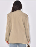 Blazer oversize à fentes sur les côtés