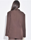 Blazer oversize à fentes sur les côtés