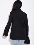 Blazer oversize à fentes sur les côtés