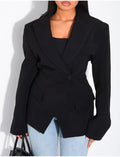 Blazer premium cintré à la taille