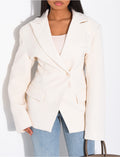 Blazer premium cintré à la taille