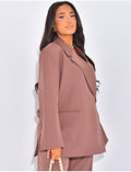 Blazer oversize à fentes