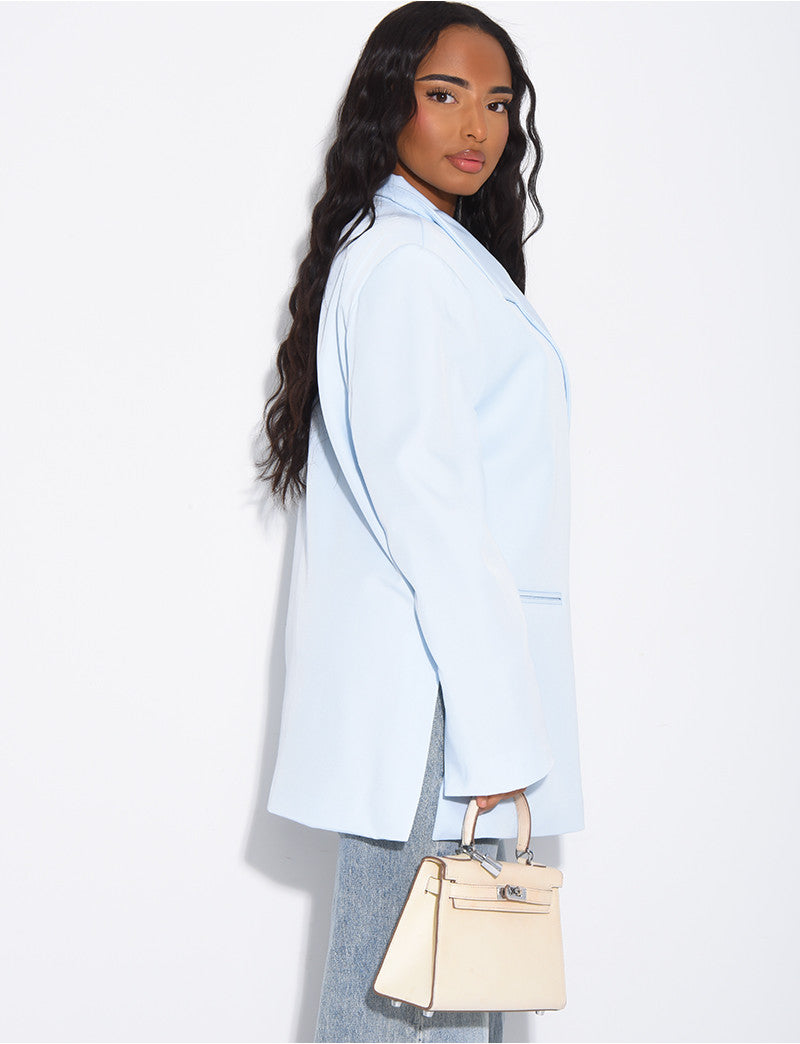 Blazer oversize à fentes