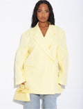 Blazer oversize à fentes