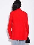 Blazer oversize à fentes