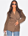 Blazer premium chiné effet cintré