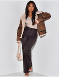 Veste oversize aviateur fourrée