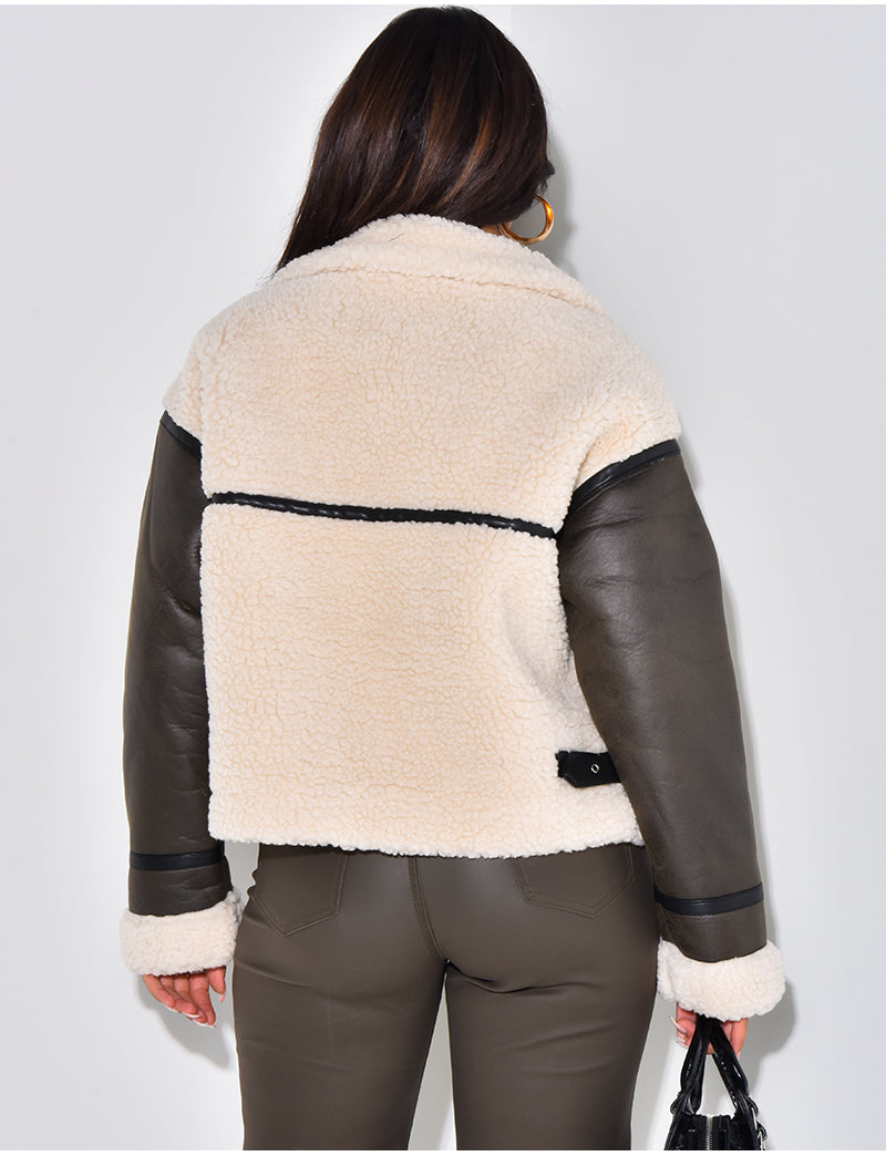 Veste aviateur en peau de mouton