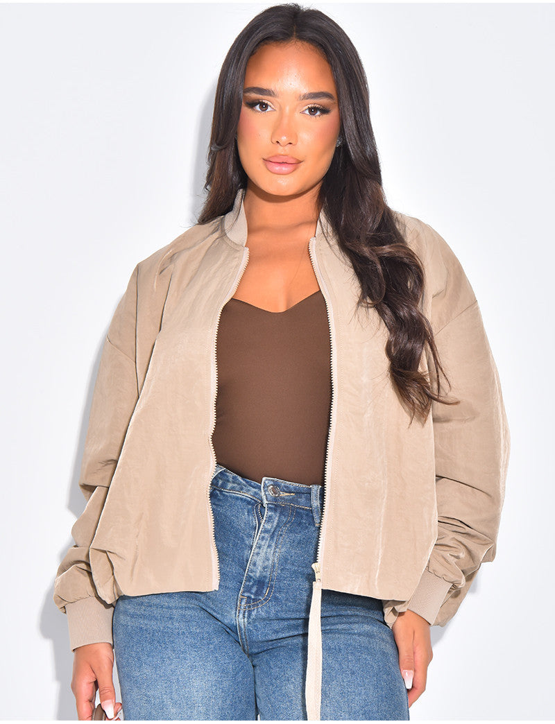 Bombers oversize en tissu imperméable