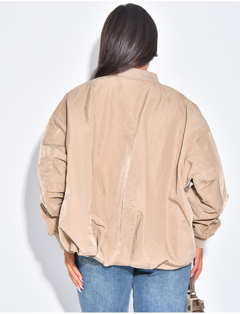 Bombers oversize en tissu imperméable