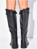 Bottes plates & montantes en similicuir