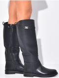 Bottes plates & montantes en similicuir