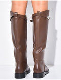 Bottes plates & montantes en similicuir