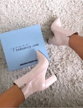 Bottines effet peau de serpent