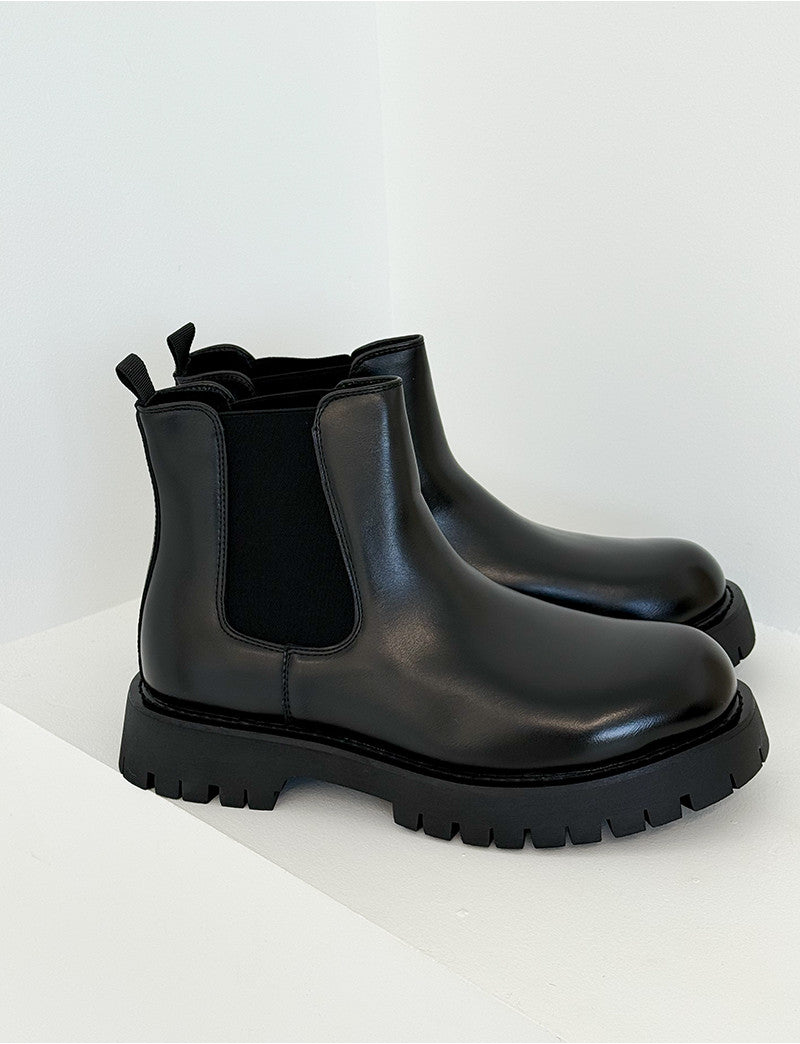 Bottines en similicuir