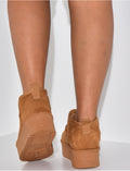 Bottines en suédine fourrées