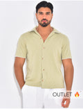 Chemise à coutures contrastantes