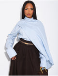 Chemise en coton à cape