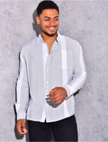 Chemise à rayures fine manches longues