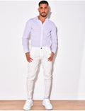 Chemise à rayures manches longue