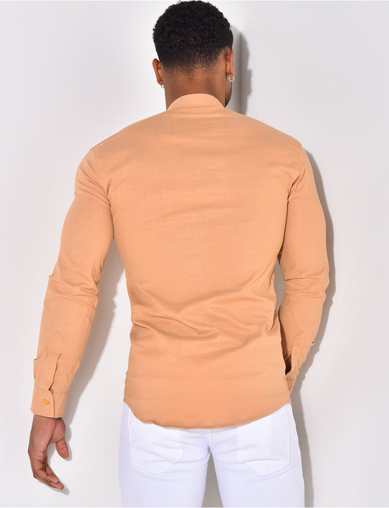 Chemise à rayures manches longues