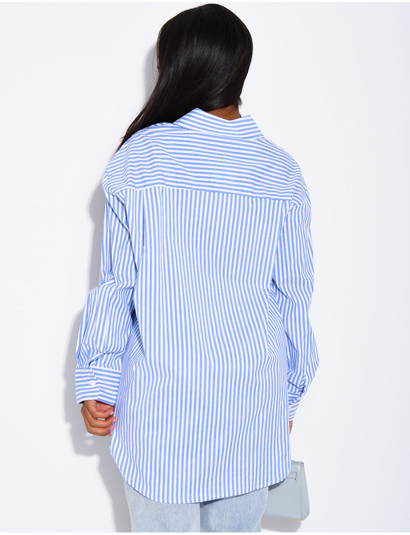Chemise oversize à rayures