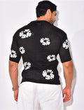 Chemise ajourée à fleurs