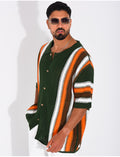 Chemise ajourée à motifs