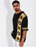 Chemise ajourée à motifs