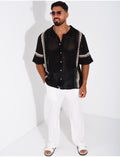 Chemise ajourée à motifs