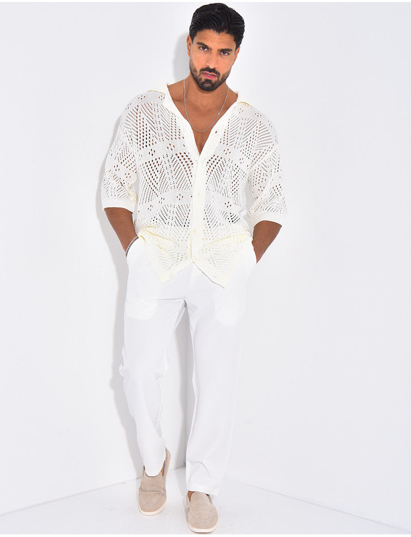 Chemise ajourée