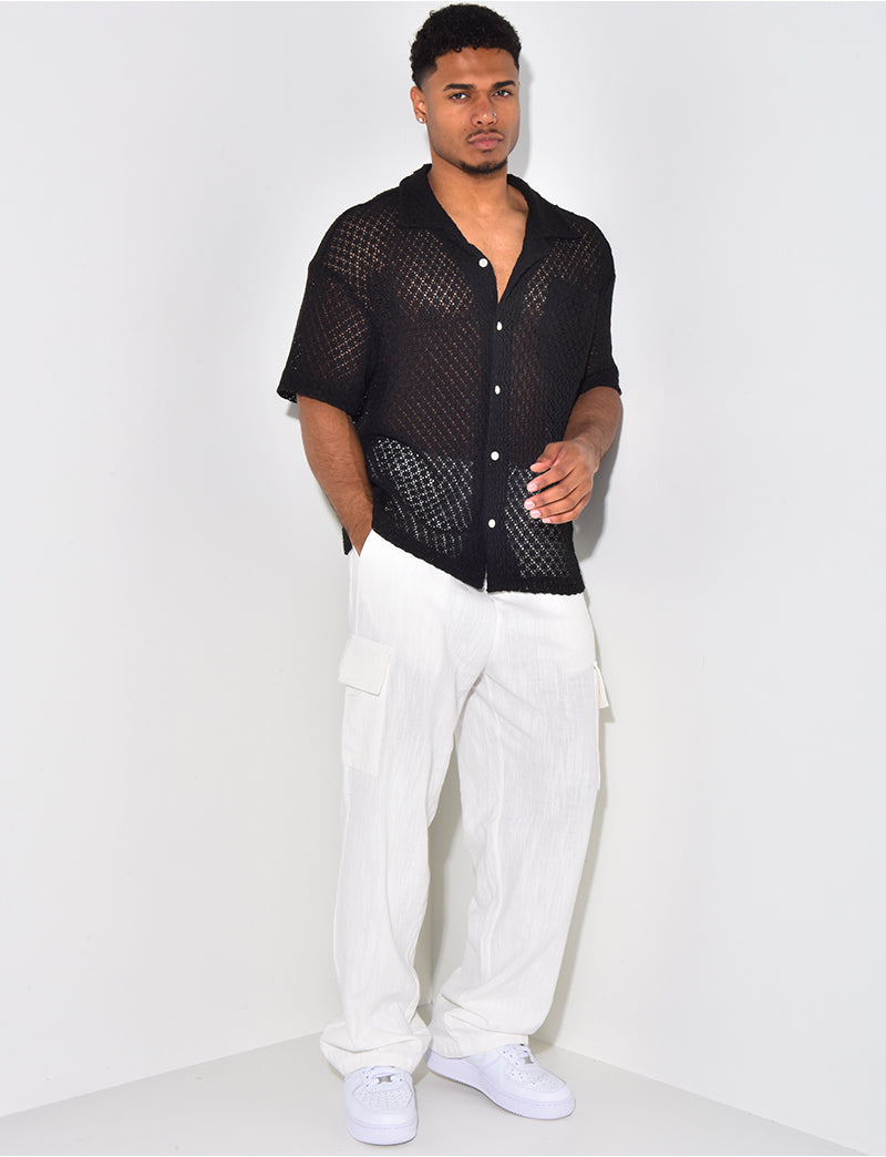 Chemise ajourée