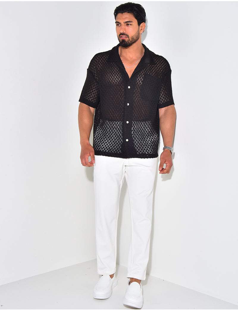 Chemise ajourée