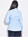 Chemise cintrée à cravate assortie