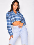 Chemise courte à carreaux